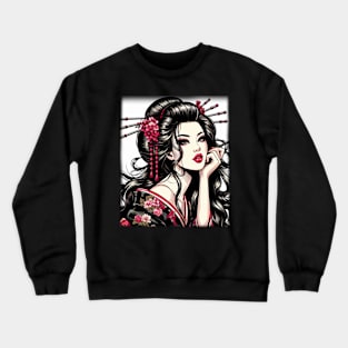 The gueixa girl Crewneck Sweatshirt